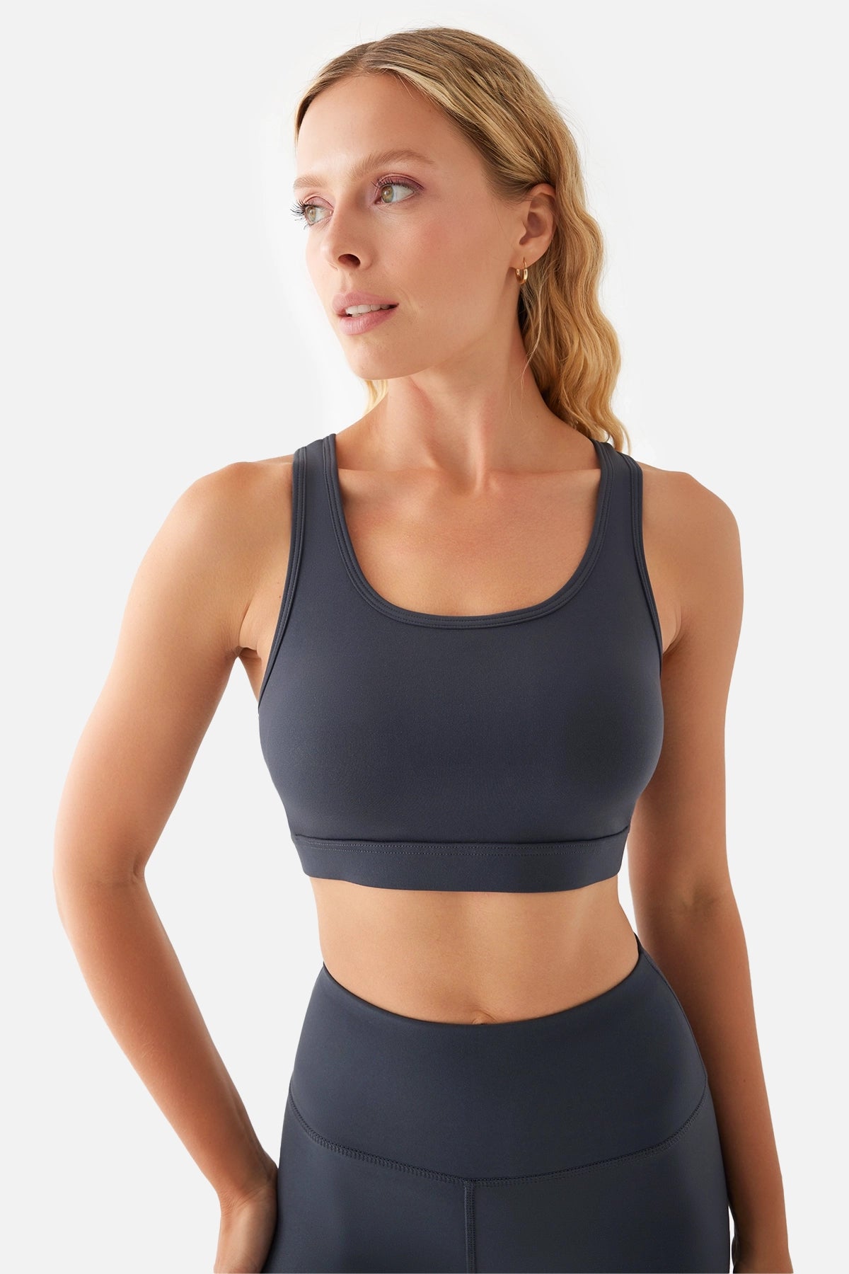 Anna Comfylux Orta Destekli Füme Spor Bra