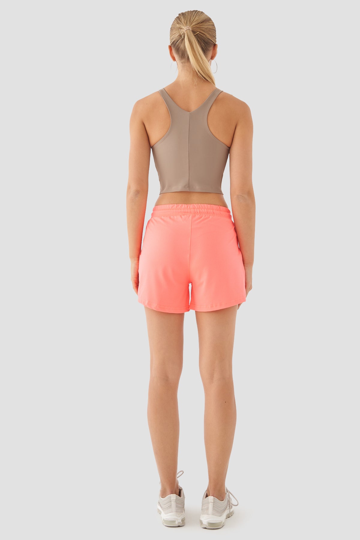 Caro Kadın File Spor Neon Pembe Şort