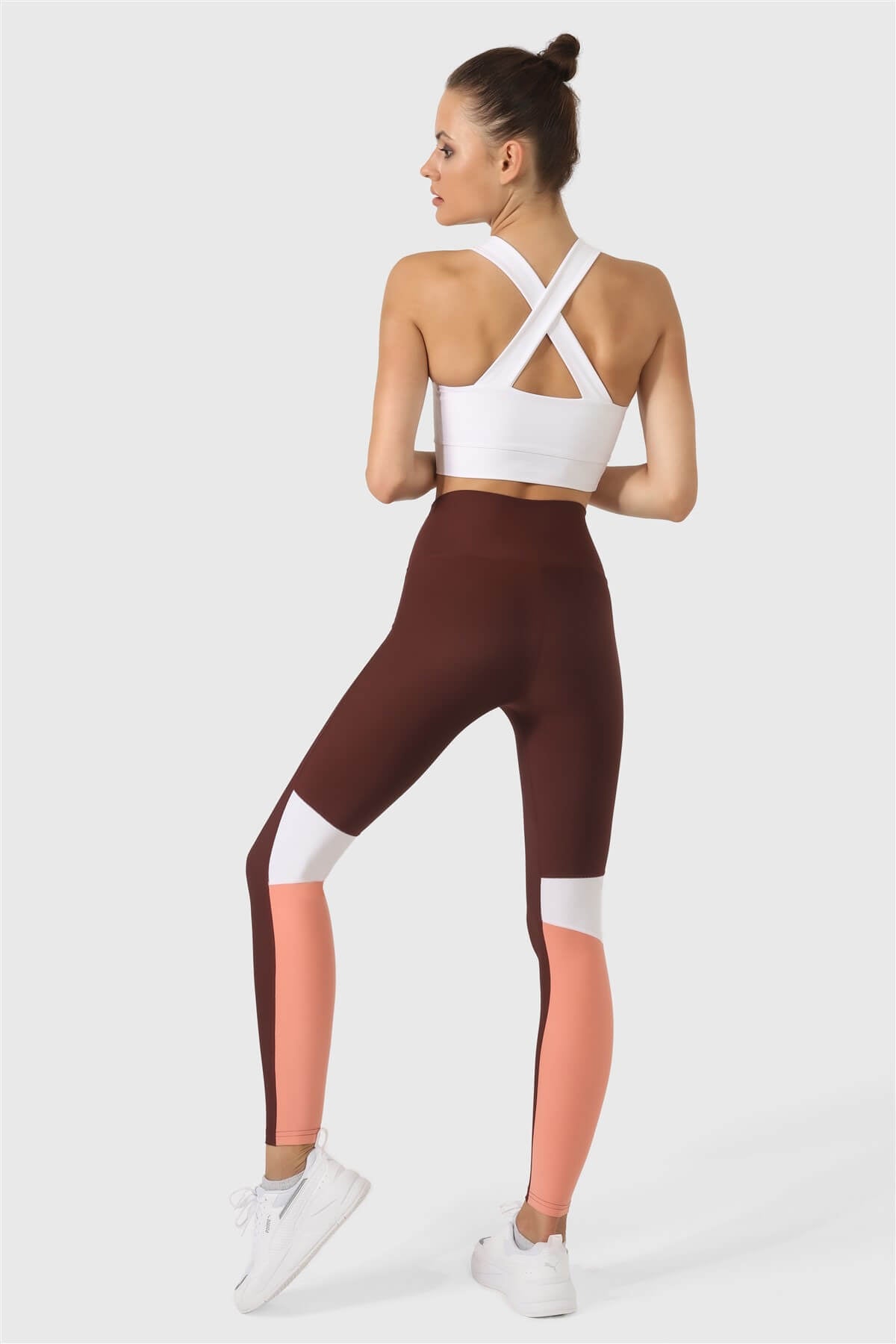 Cross Strap Beyaz Spor Büstiyer