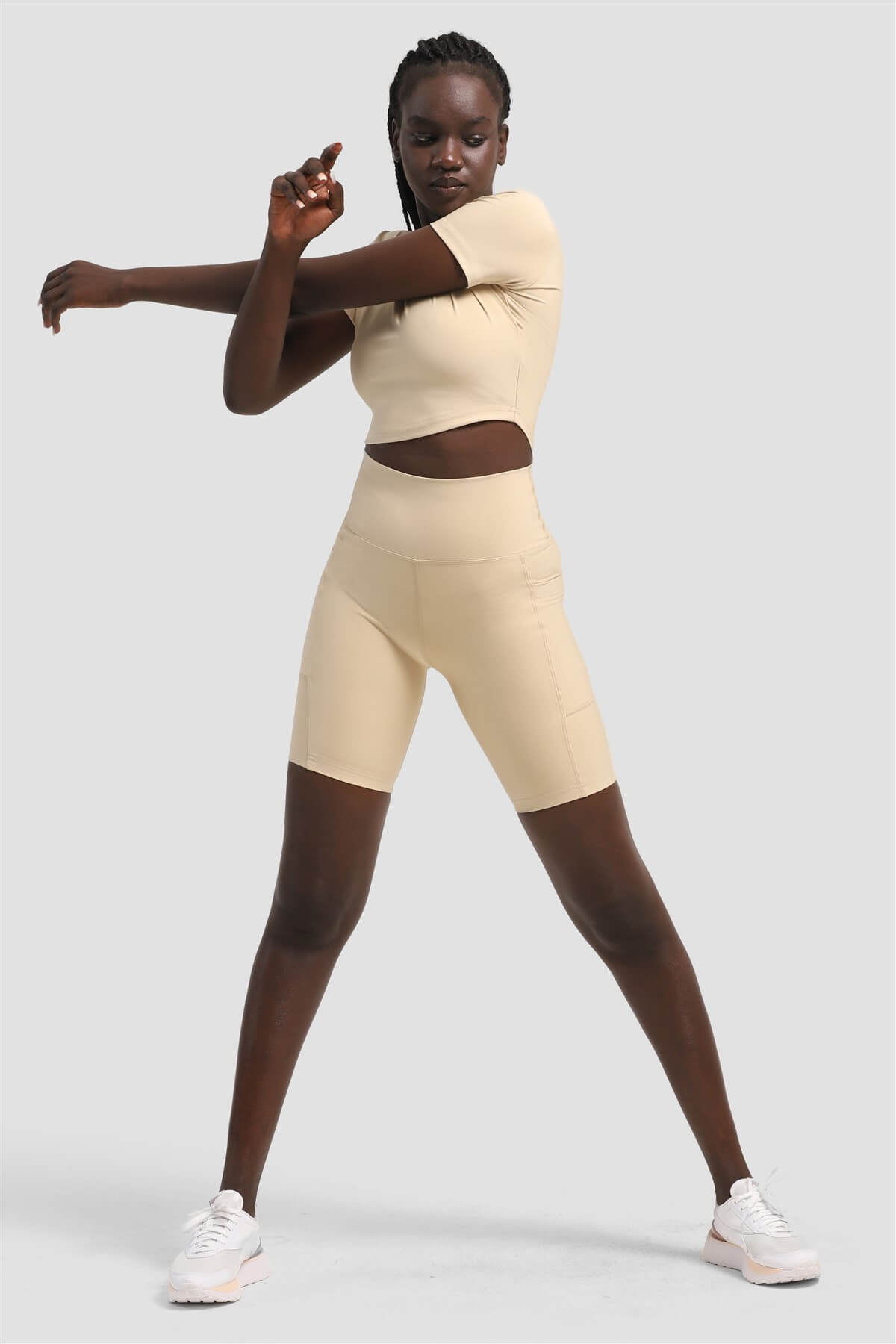 Dizüstü Cepli Vizon Spor Tayt