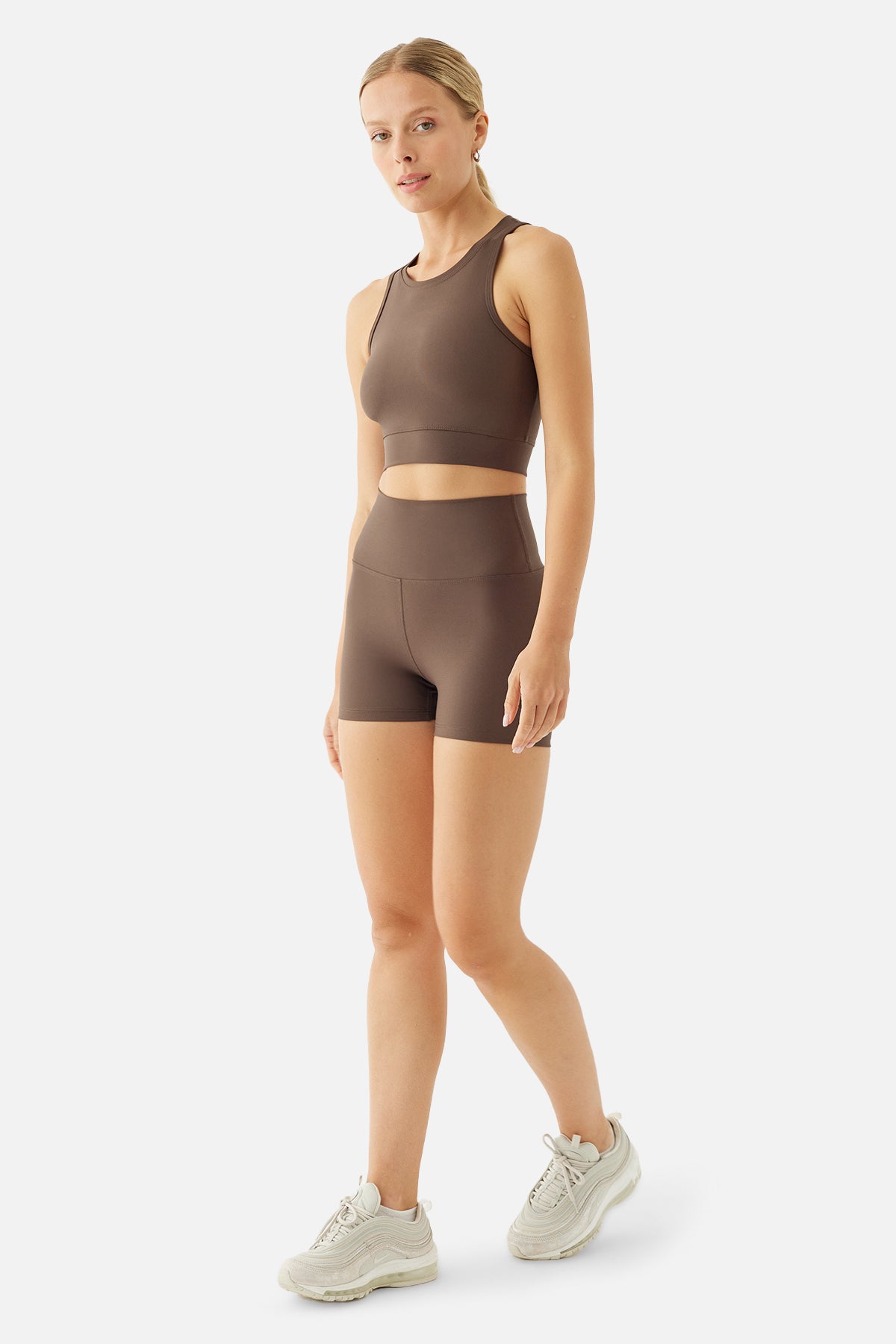 Emily Spor Acı Kahve Kısa Tayt