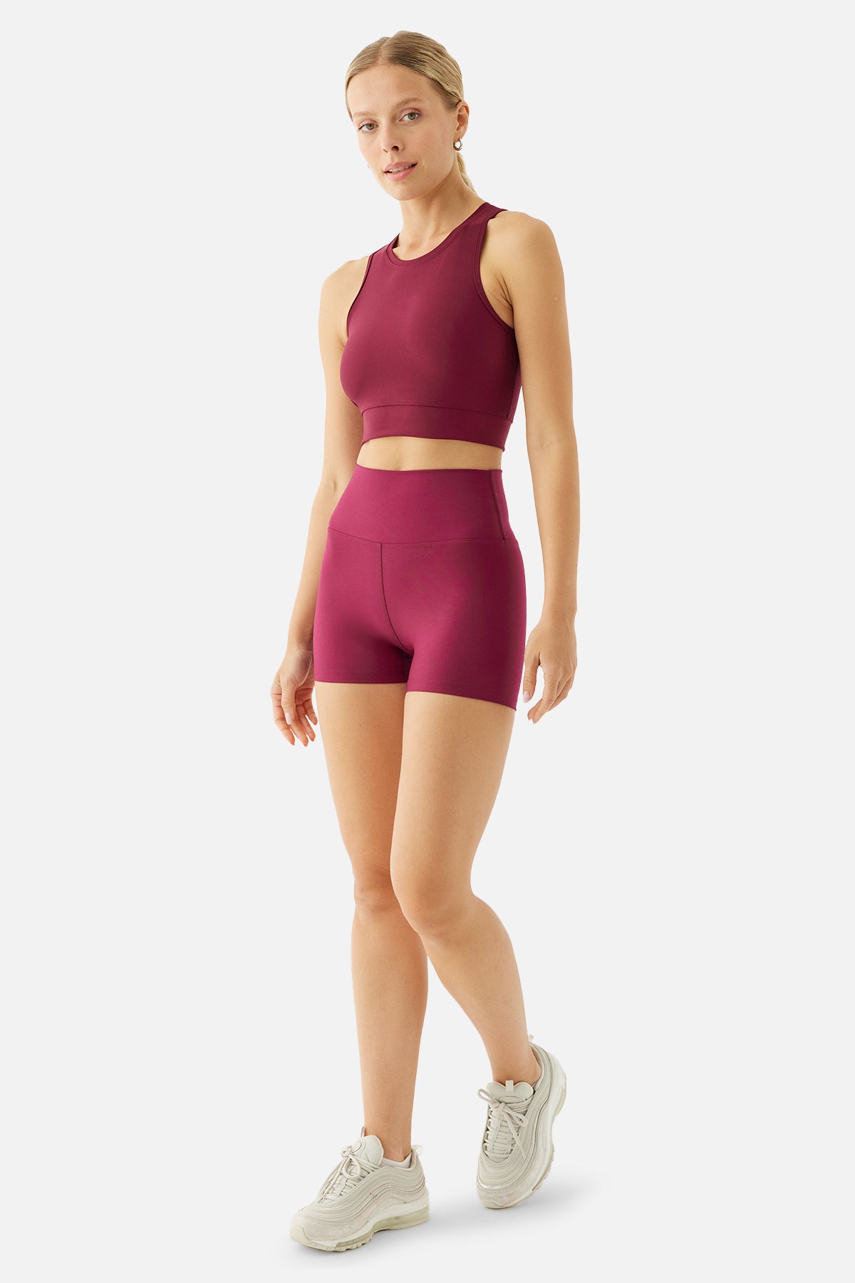 Emily Spor Vişne Kısa Tayt