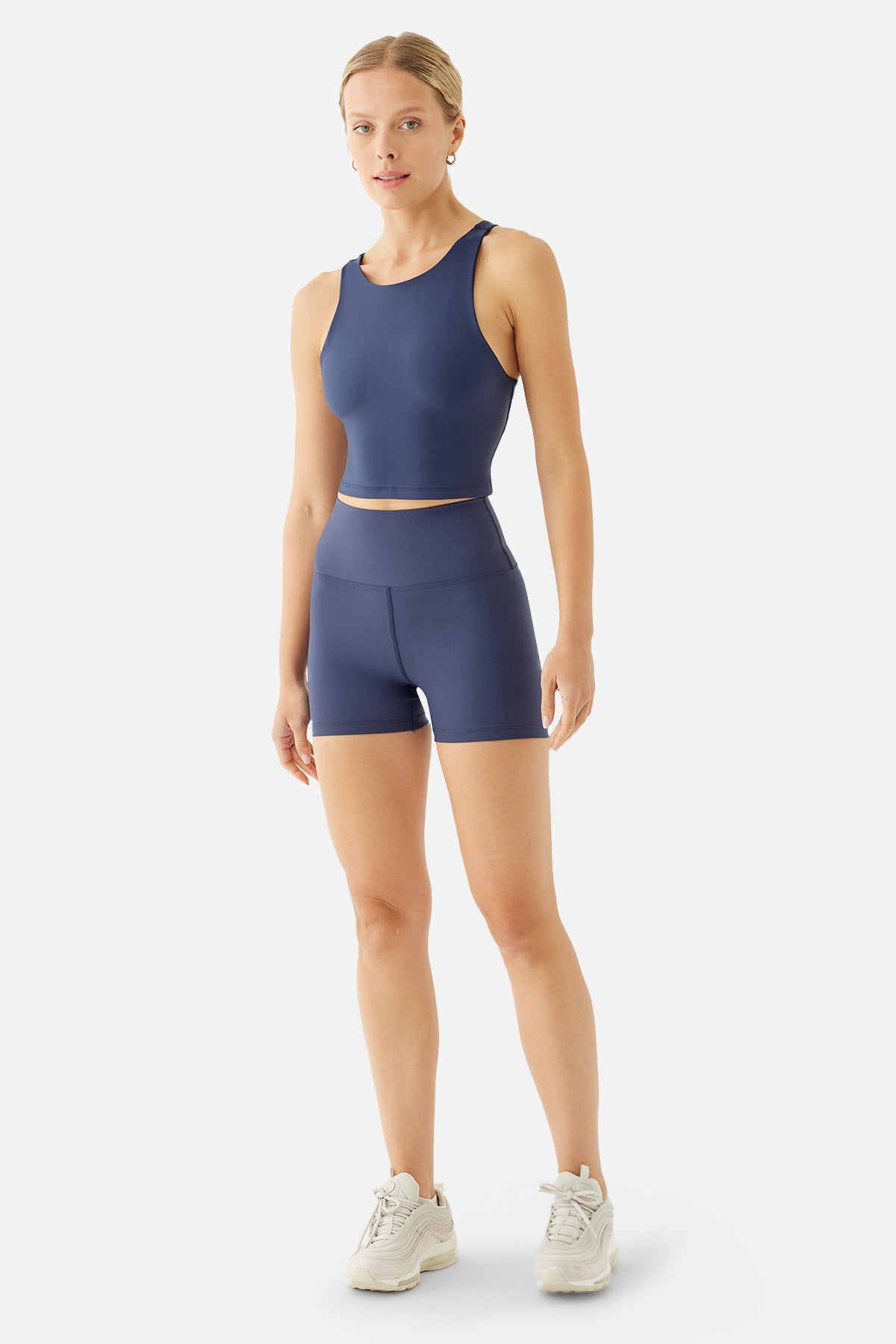 Emily Spor Lacivert Kısa Tayt