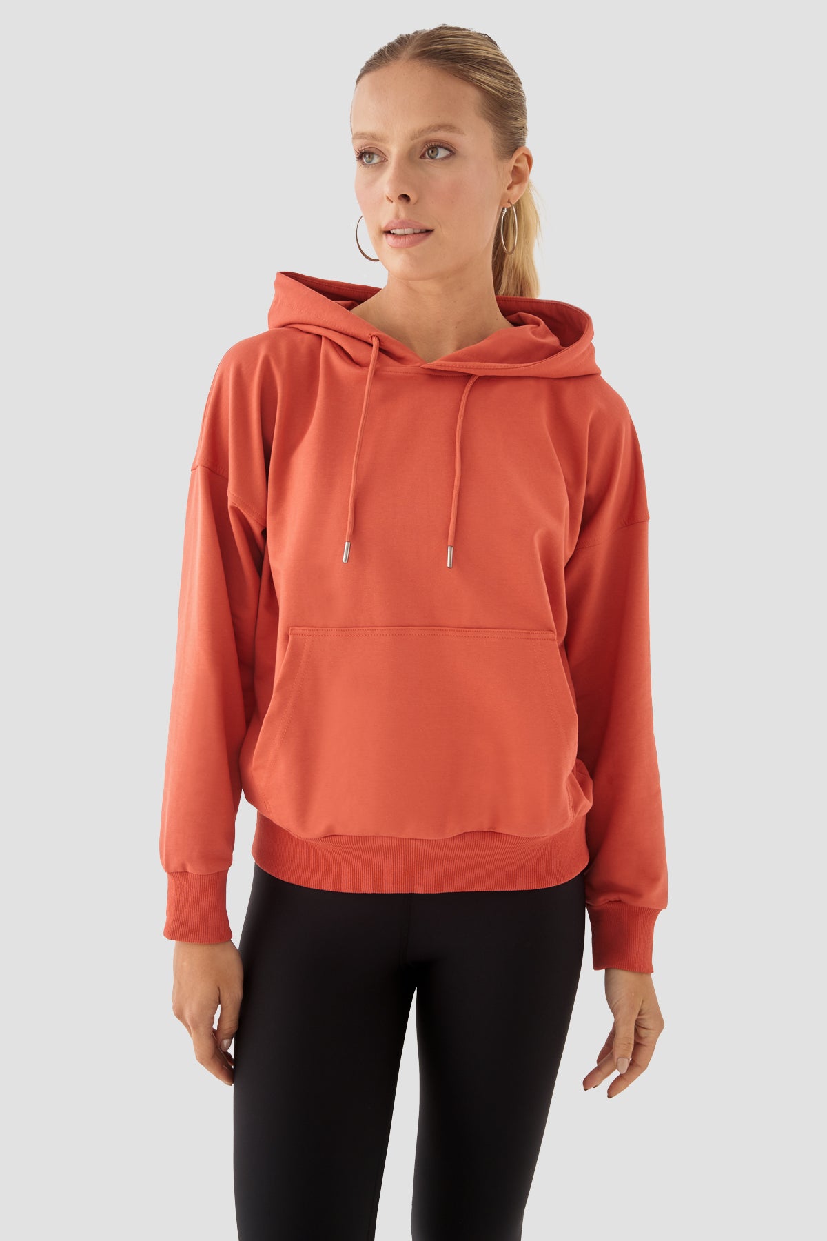 Fiona Oversize Cepli Kiremit Hoodie