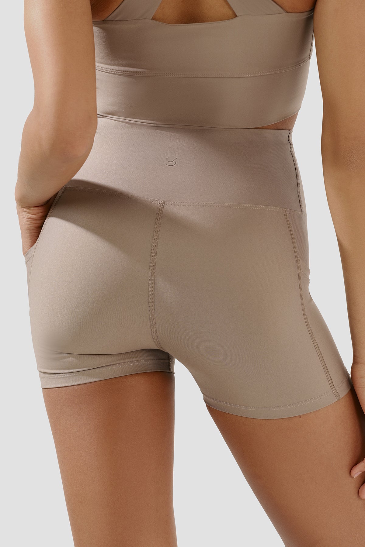 Gina Cepli Taş Rengi Kısa Tayt