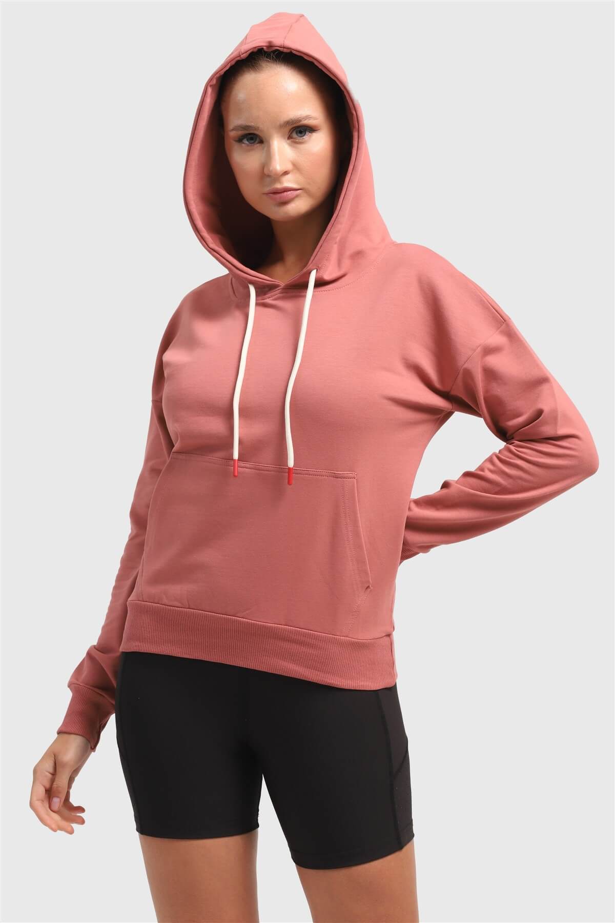 Kadın Gül Kurusu Sweatshırt