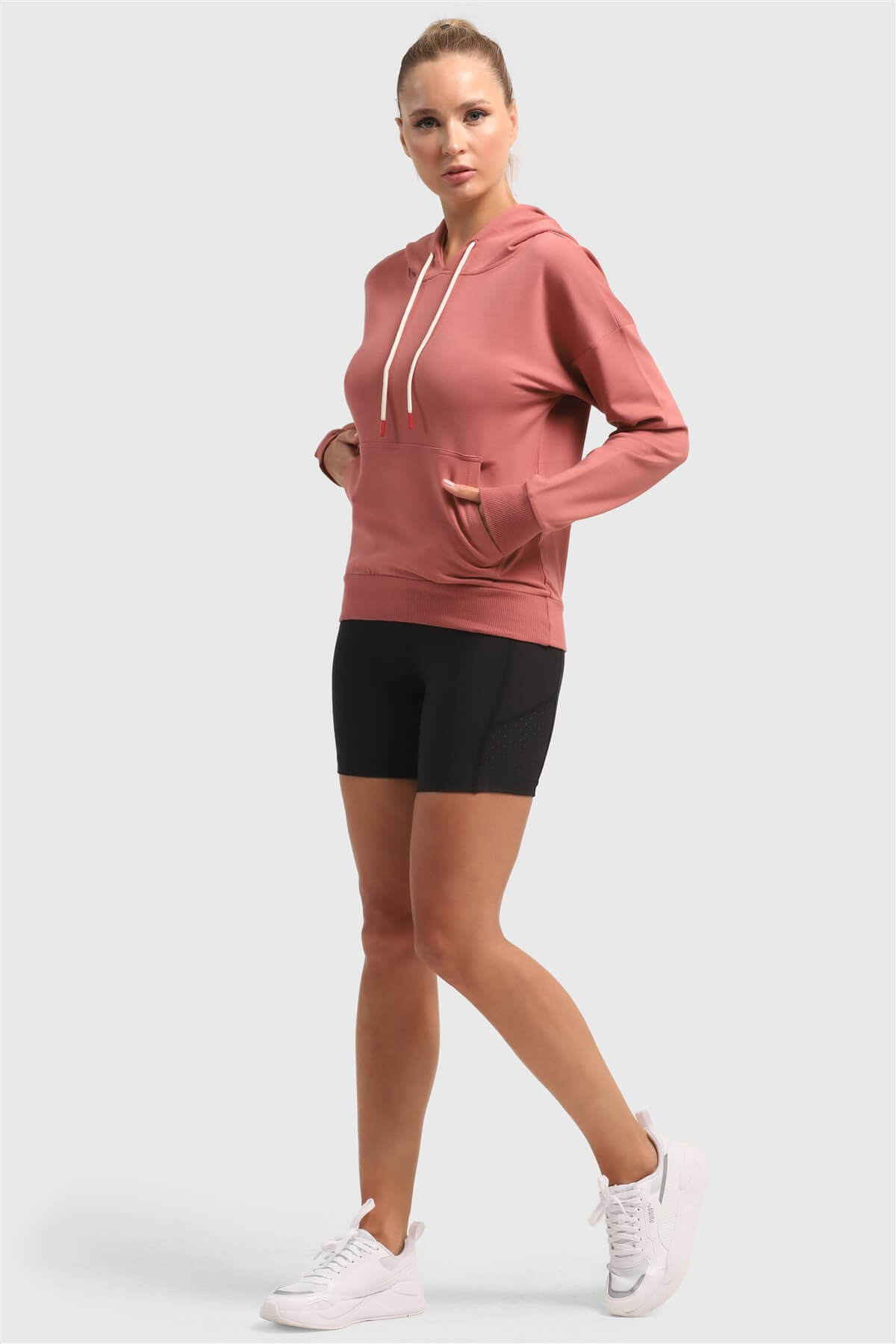 Kadın Gül Kurusu Sweatshırt