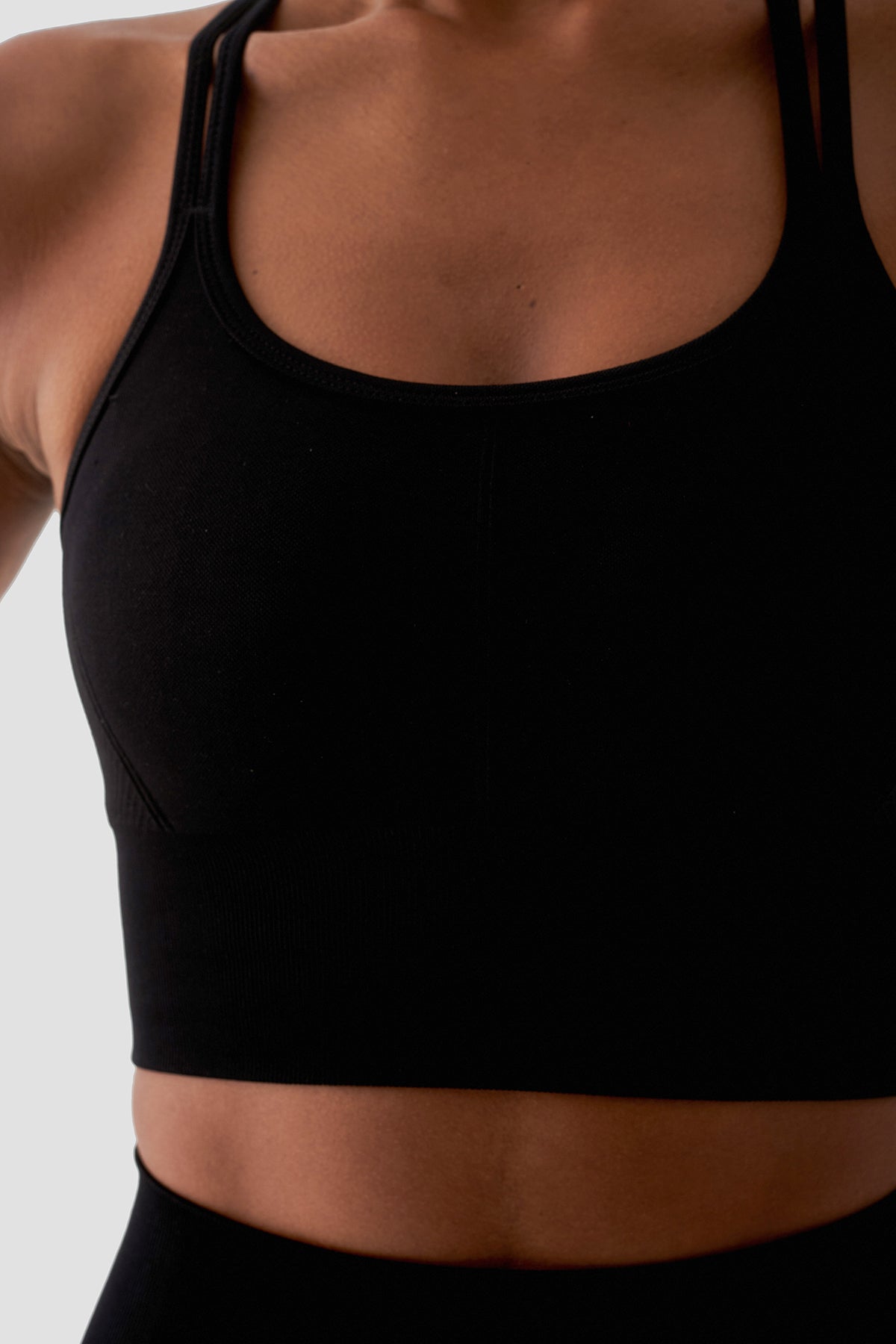 Kate Dikişsiz Siyah Spor Bra