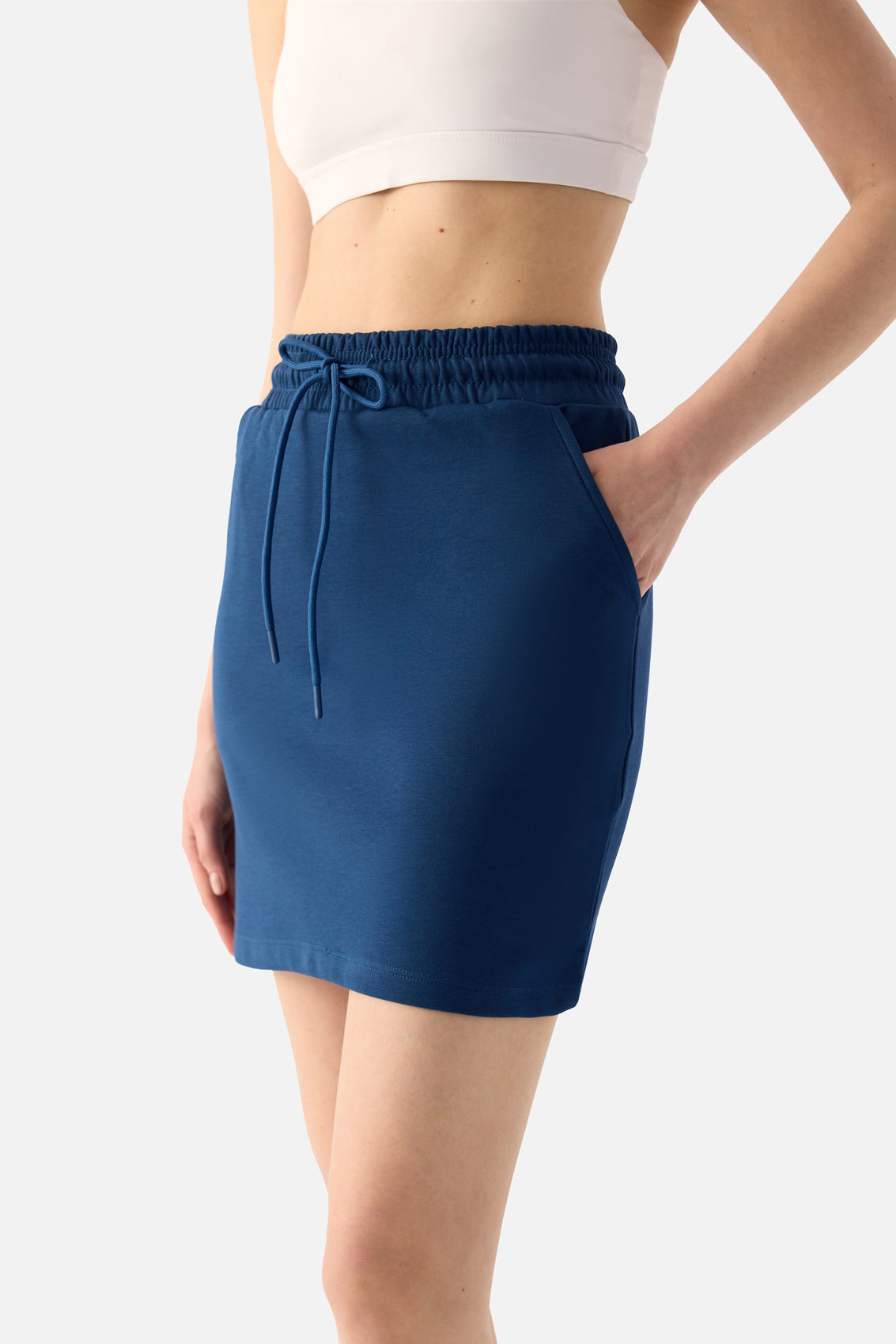 Lara Sokak Stili İndigo Etek