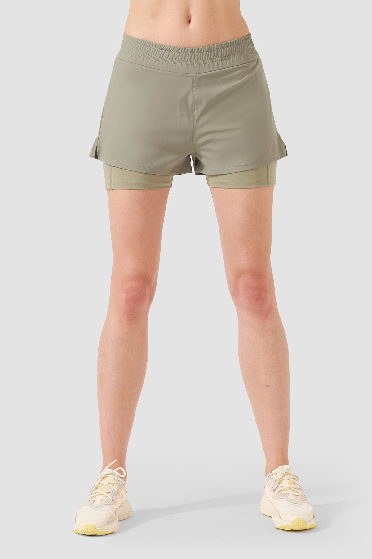 Lille Açık Yeşil Kısa Spor Tayt