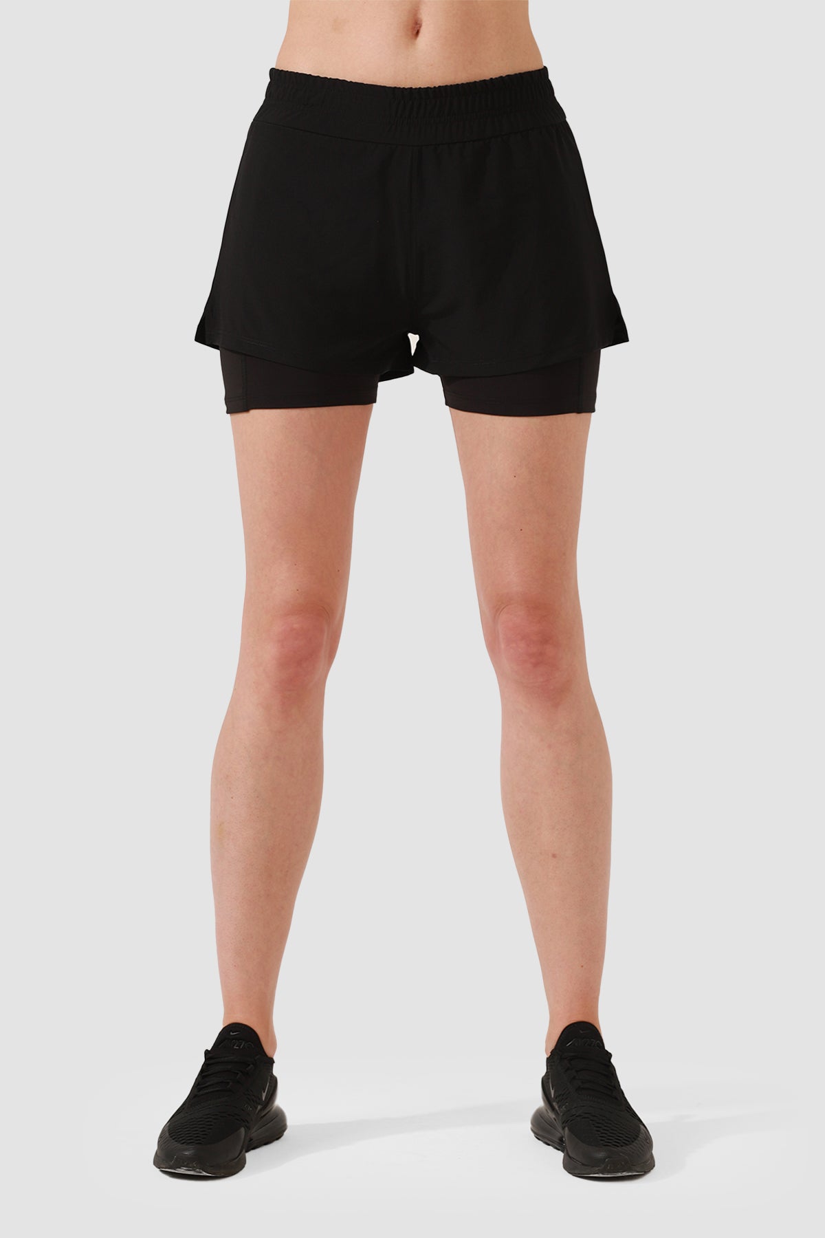 Lille Siyah Kısa Spor Tayt