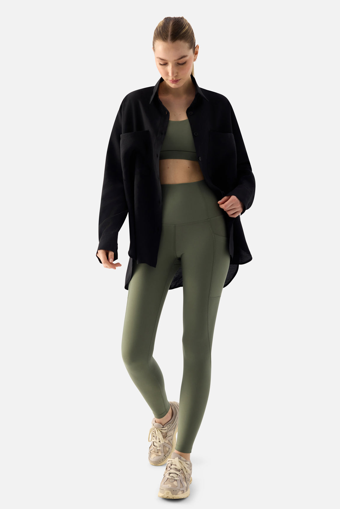 Lina Saf Konfor Siyah Gömlek