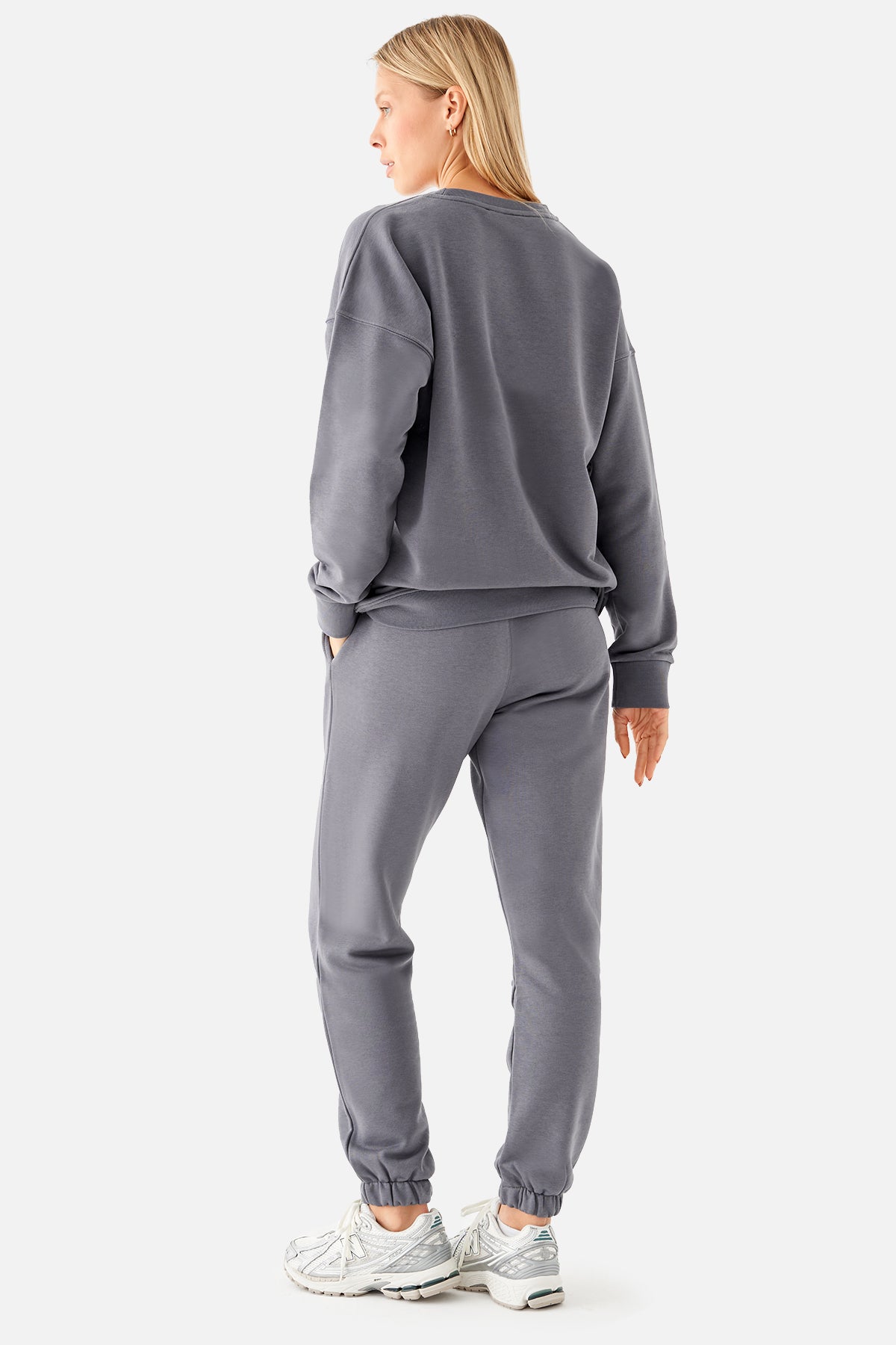 Mia Oversize Füme Jogger Eşofman Altı