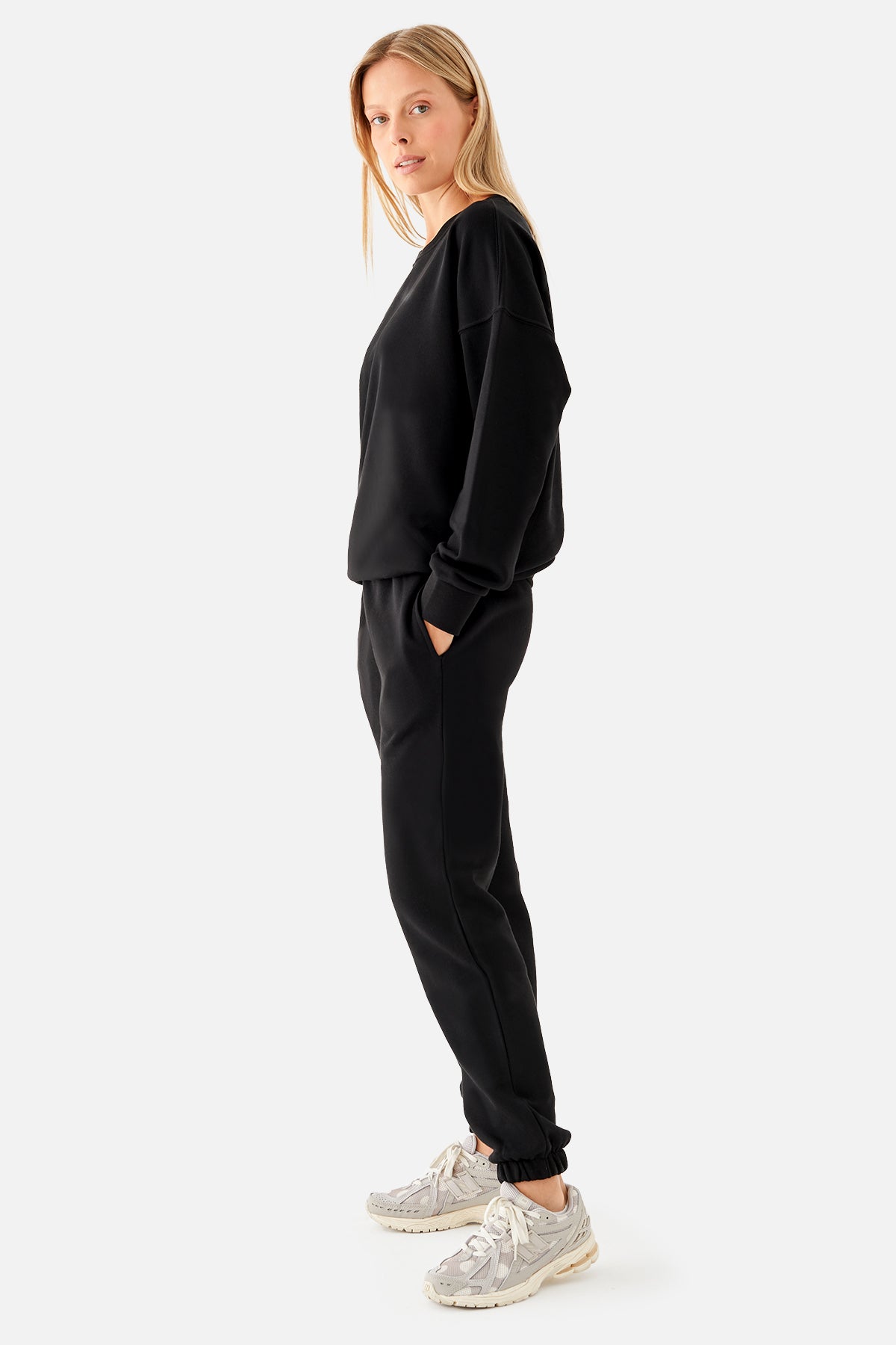 Mia Oversize Siyah Jogger Eşofman Altı