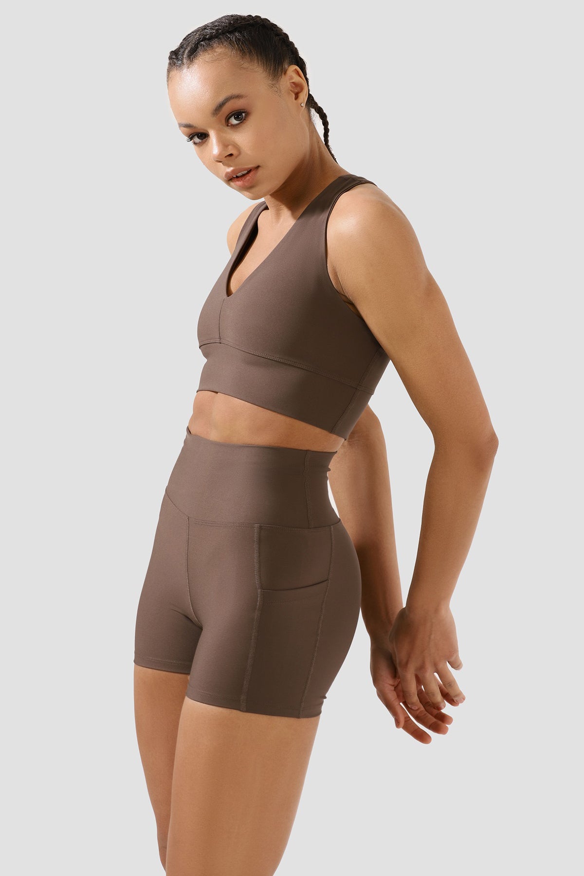 Nichole Acı Kahve Spor Bra