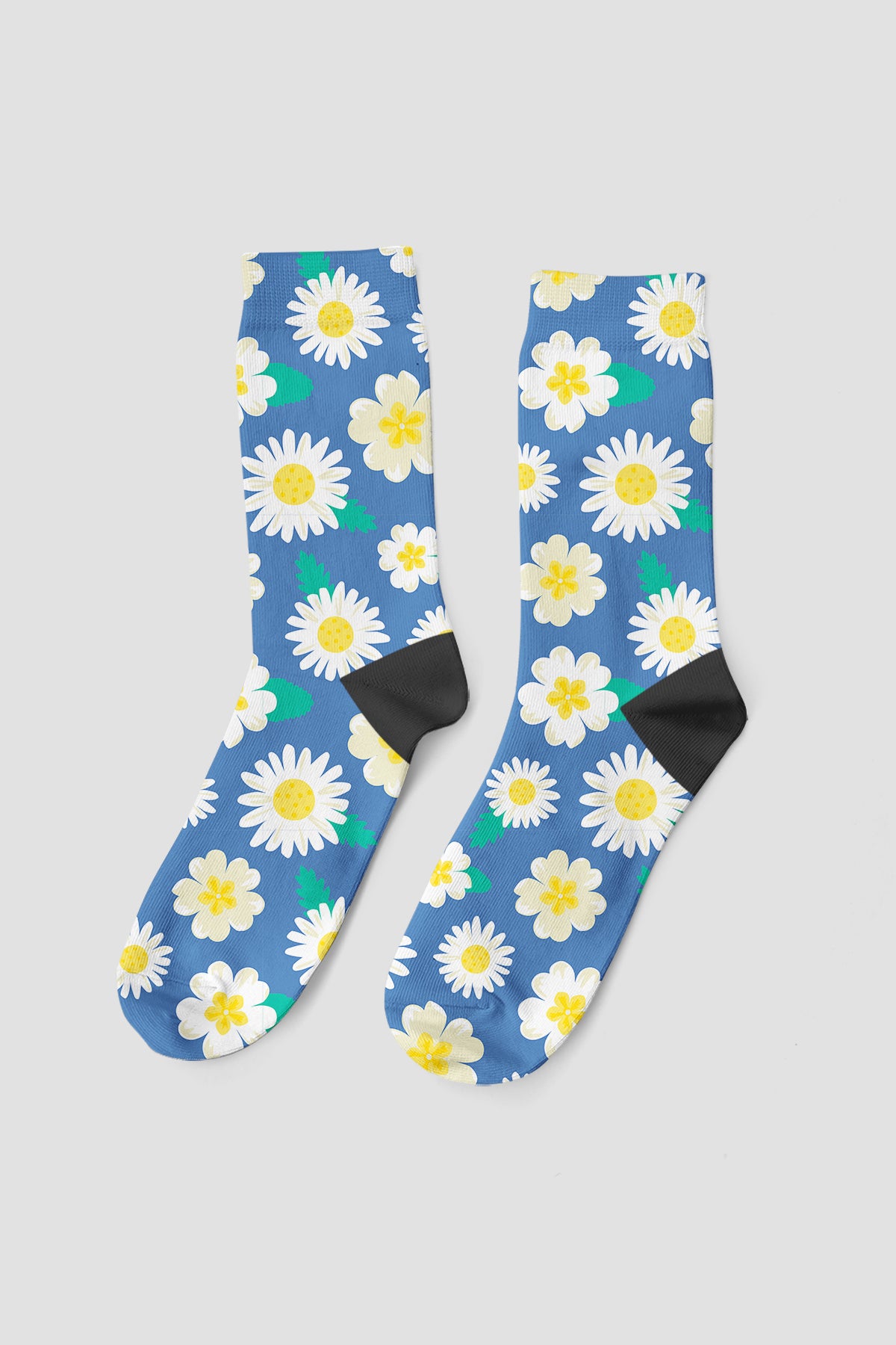 Papatya Desenli Uzun Çorap