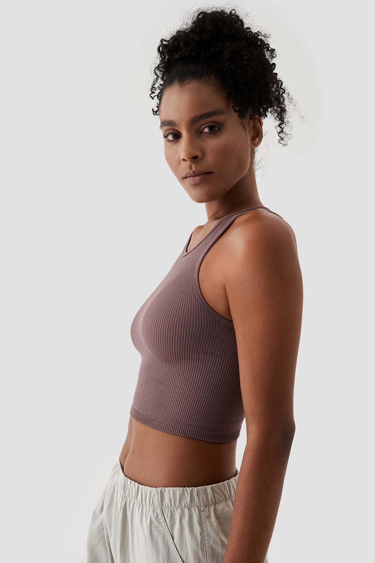 Polly Kolsuz Fitilli Koyu Gül Top