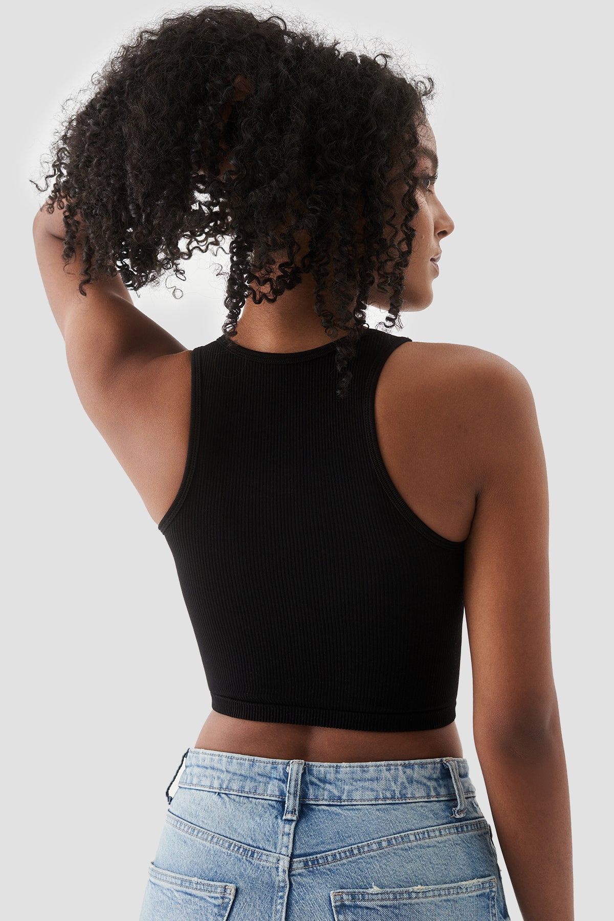 Polly Kolsuz Fitilli Siyah Top