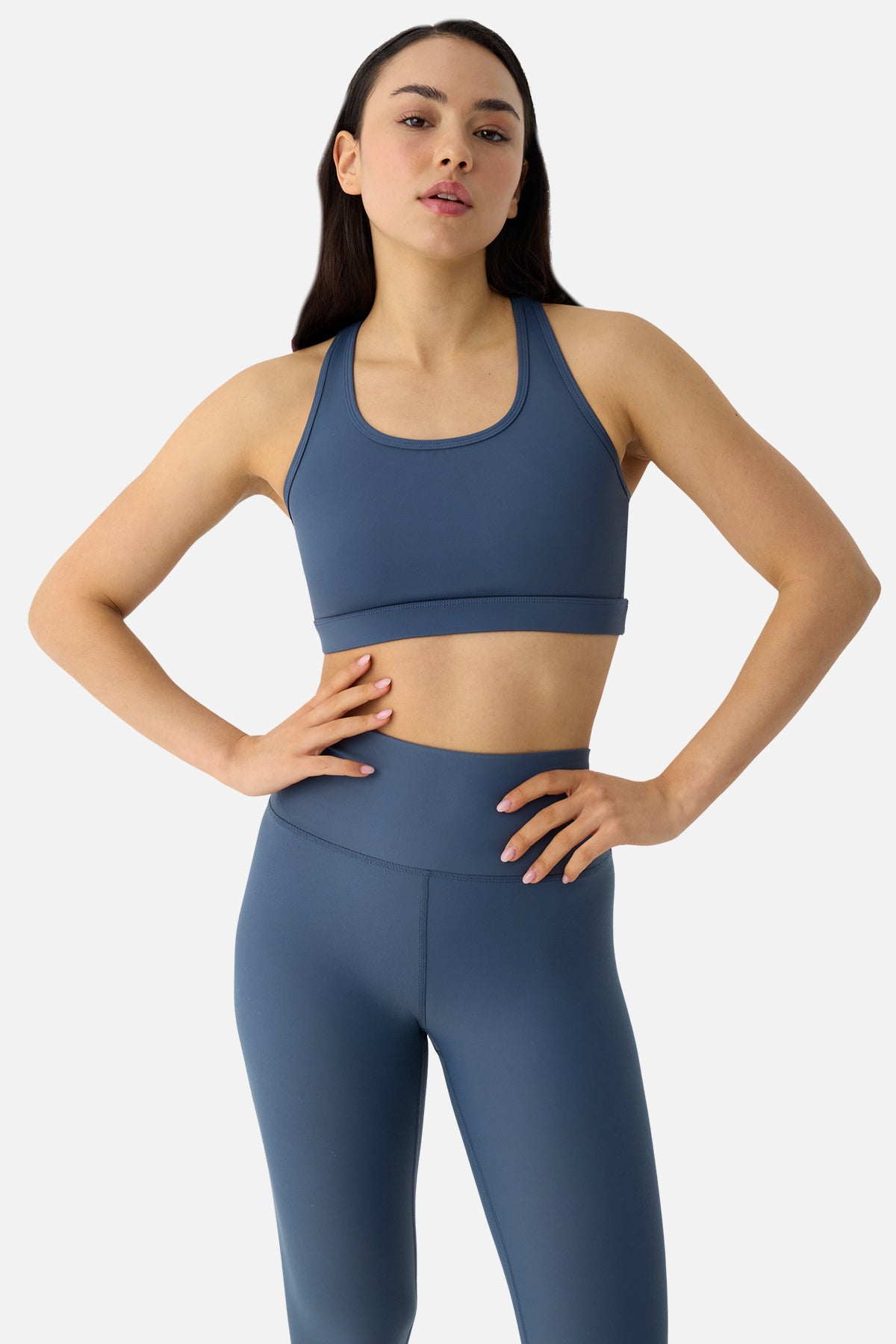 Superstacy Raina Çapraz Askılı Yüksek Destekli İndigo Spor Bra