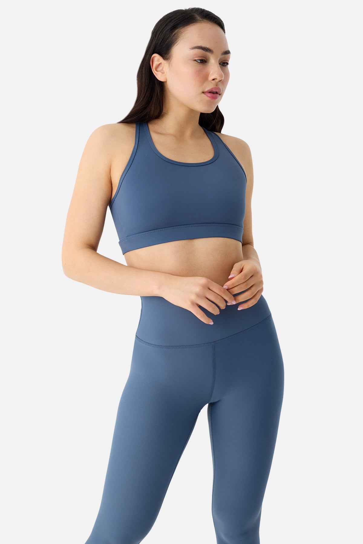 Superstacy Raina Çapraz Askılı Yüksek Destekli İndigo Spor Bra