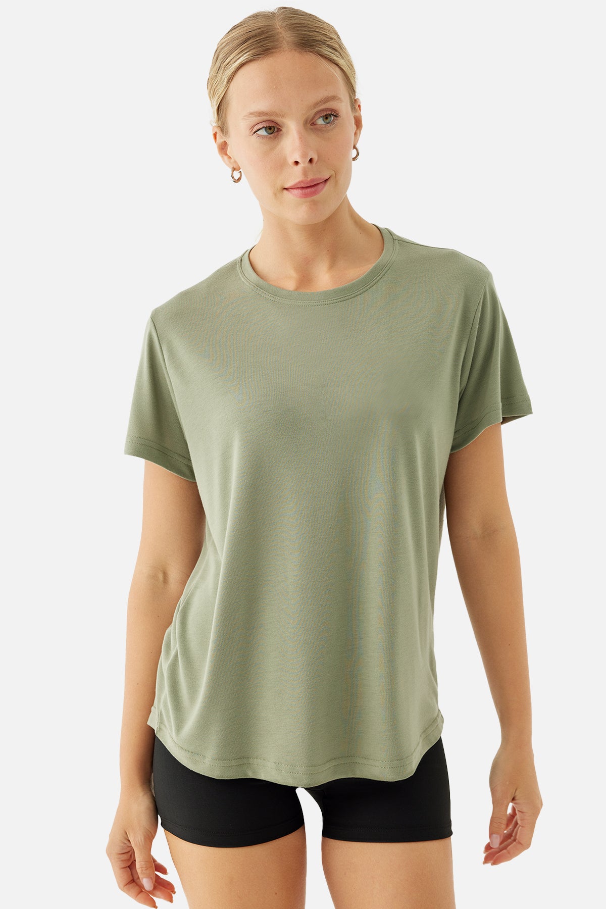 Sophia Light-Weight Haki Tişört