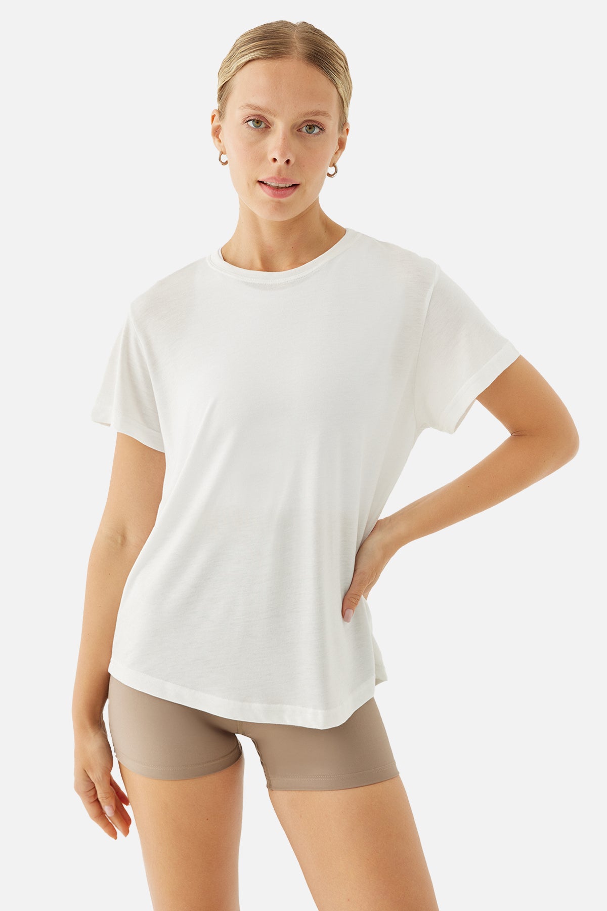 Sophia Light-Weight Krem Tişört