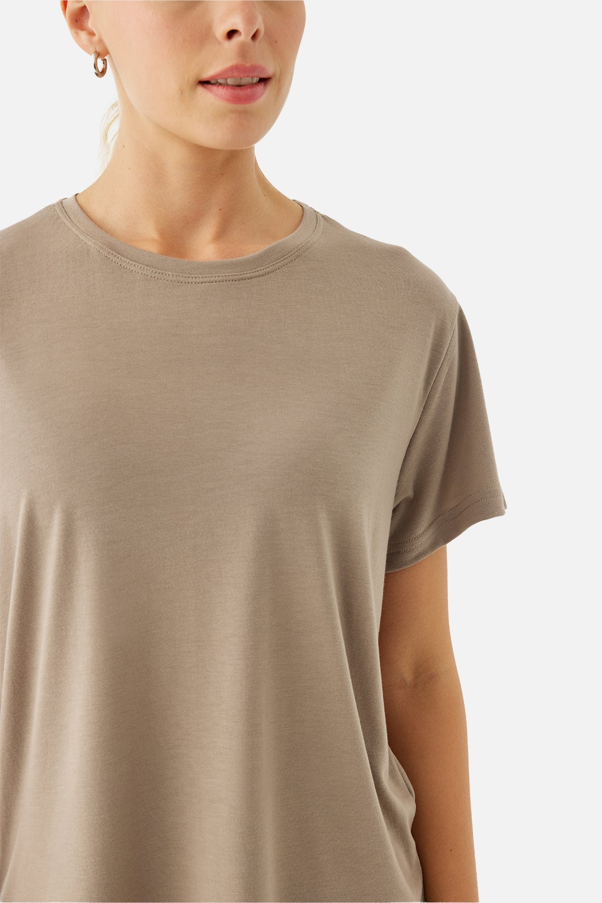 Sophia Light-Weight Taş Rengi Tişört