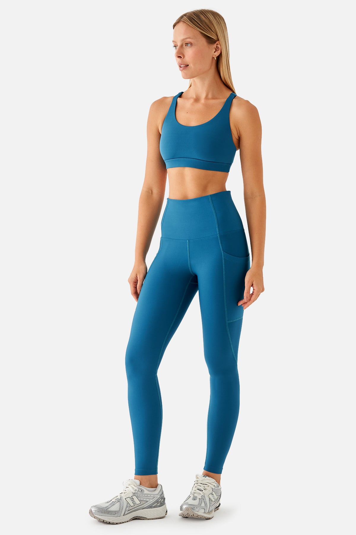 Stella Yüksek Bel Cepli Toparlayıcı Marine Spor Tayt