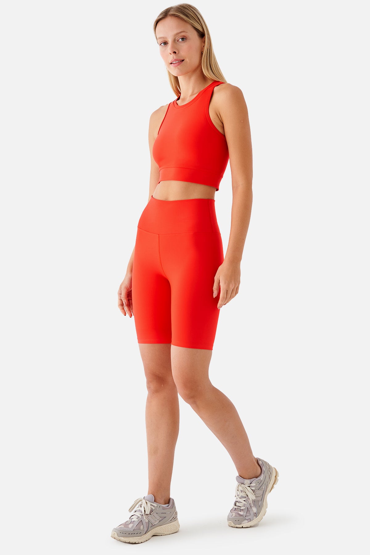 Violet Biker Nar Çiçeği Spor Tayt