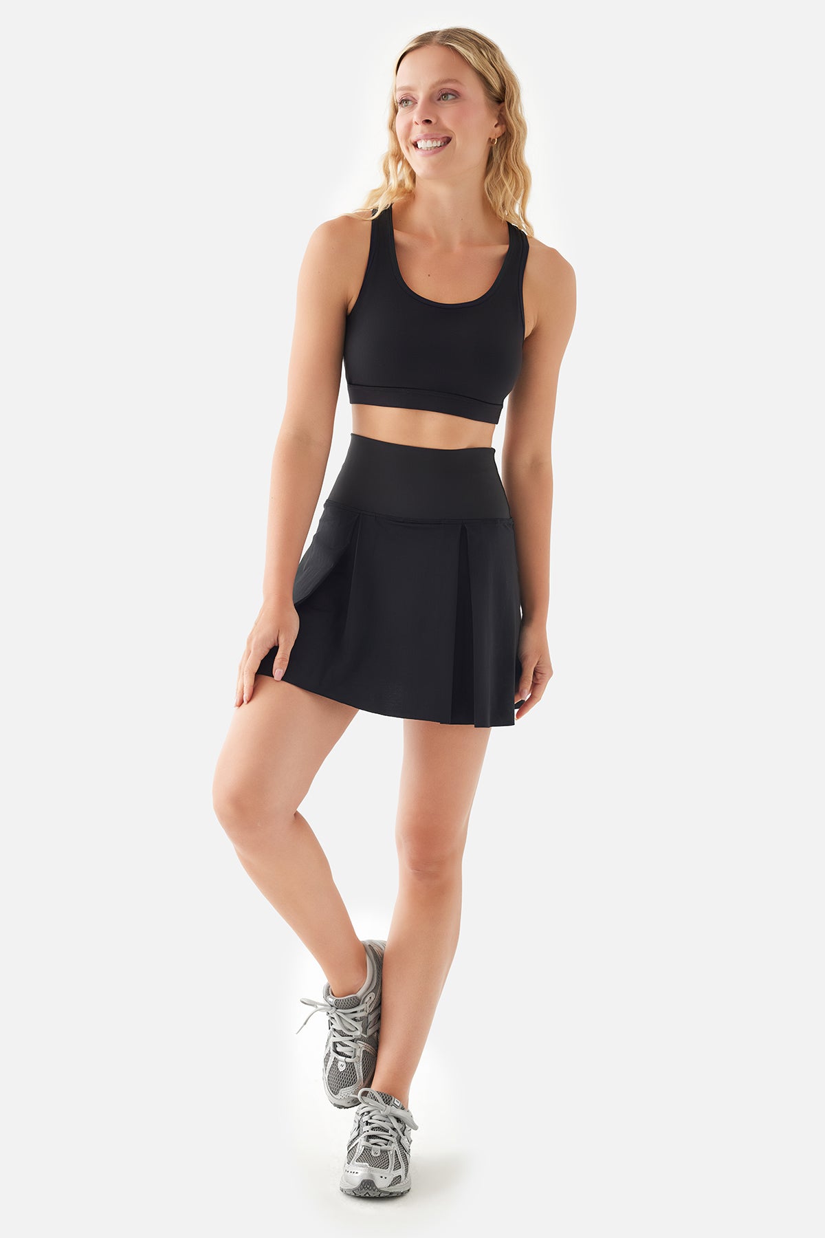 Vivian Spor Siyah Tenis Eteği