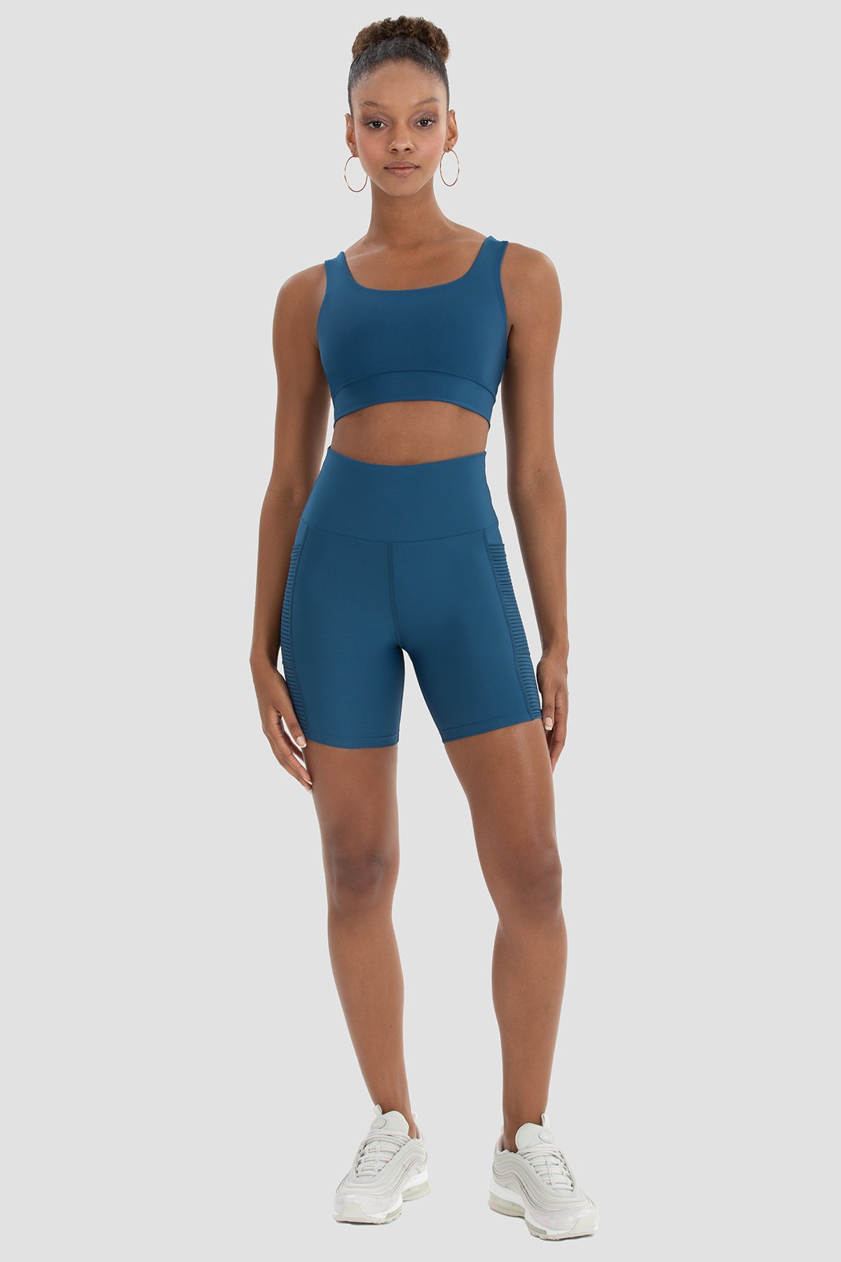 Wawel File Detaylı Petrol Bisiklet Şortu