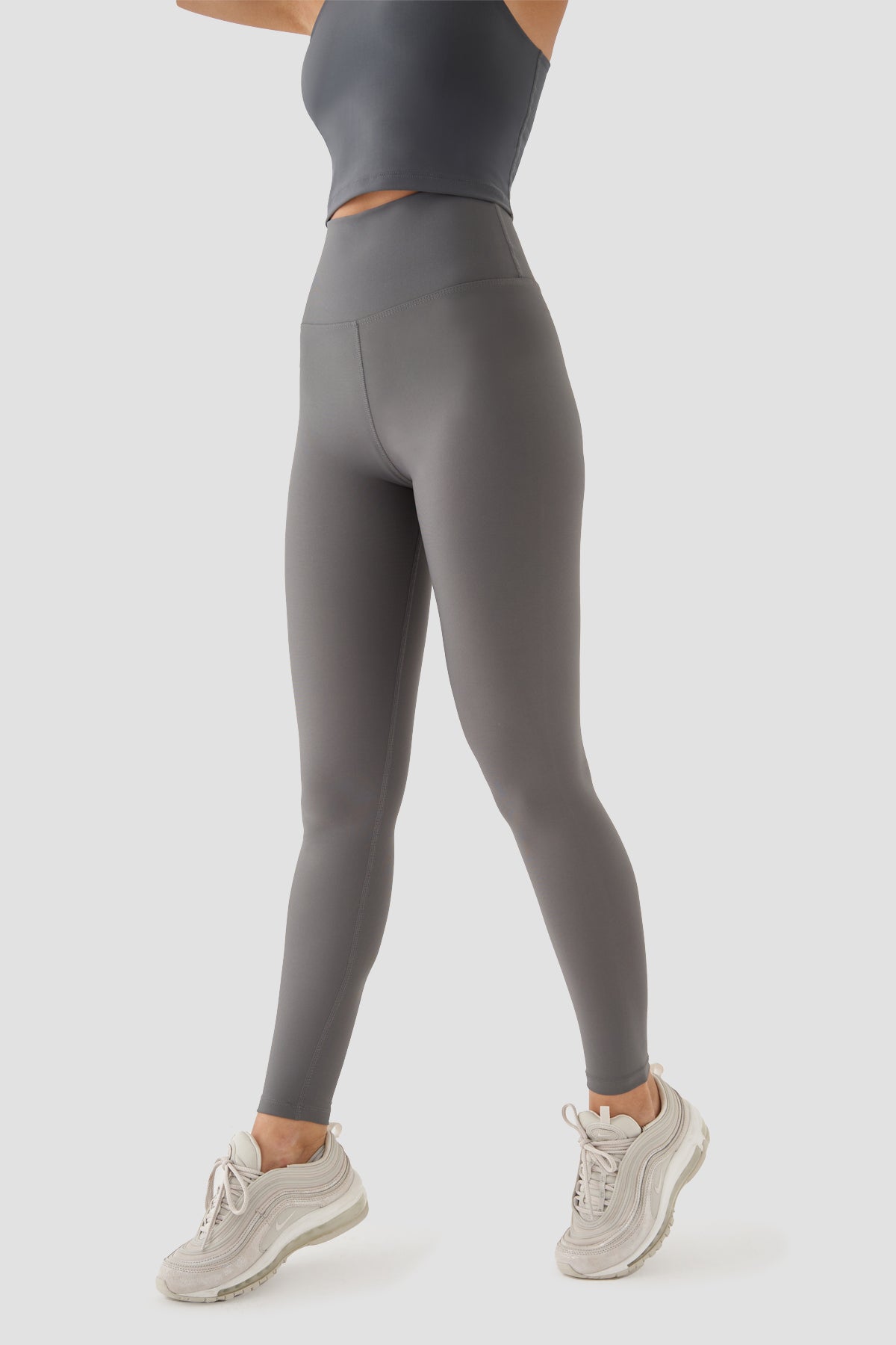 Popi Yüksek Bel Füme Spor Tayt