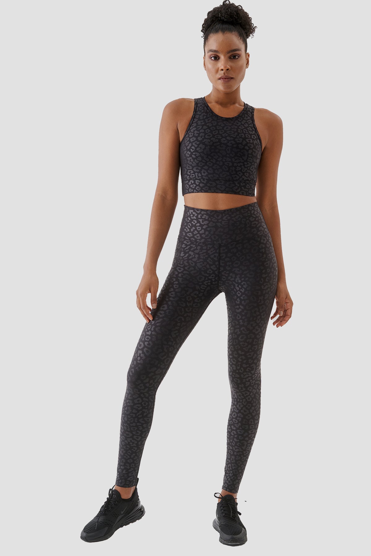 Yüksek Bel Siyah Spor Tayt