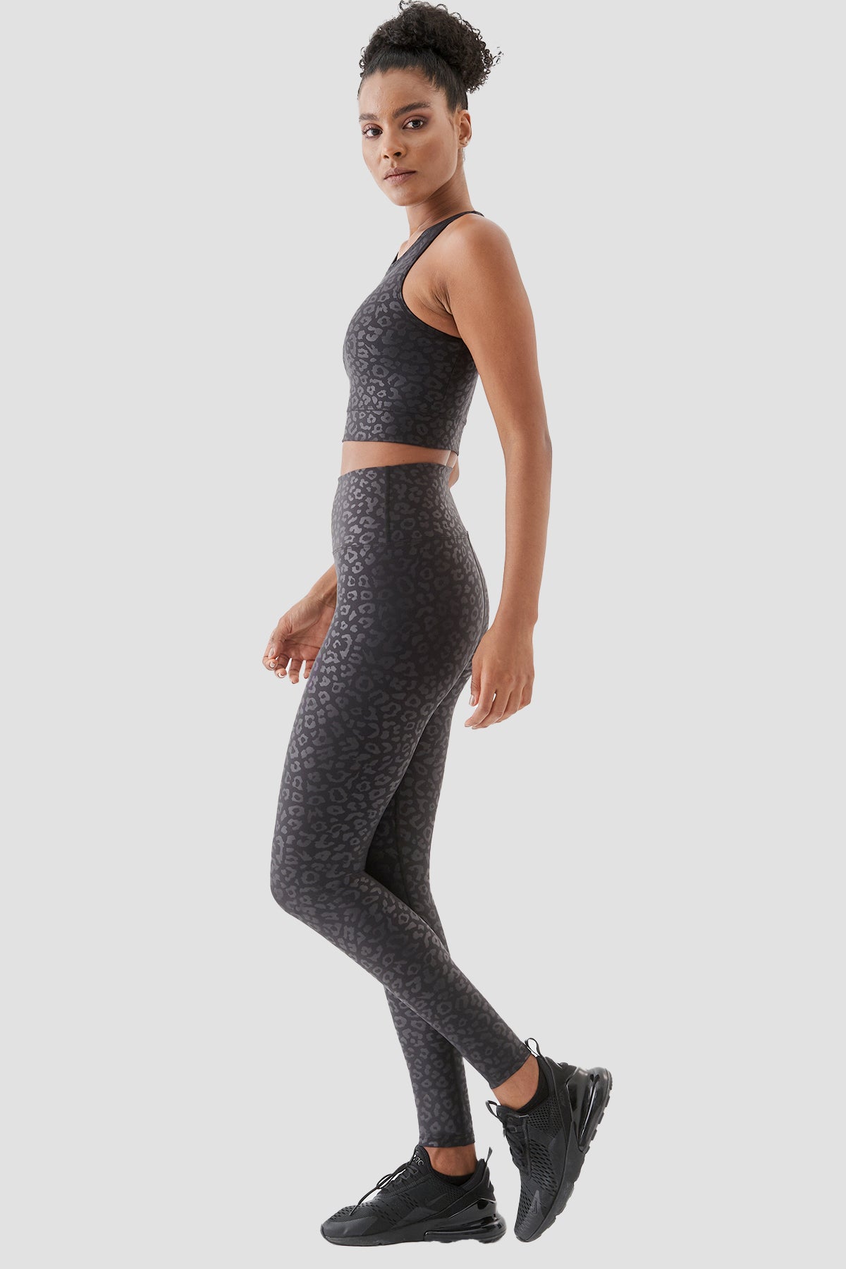 Yüksek Bel Siyah Spor Tayt