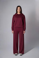 Jade Rahat Kesim Bol Paça Modal Bordo Pantolon