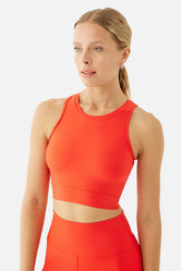 Olivia Nar Çiçeği Spor Crop