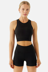 Olivia Siyah Spor Crop