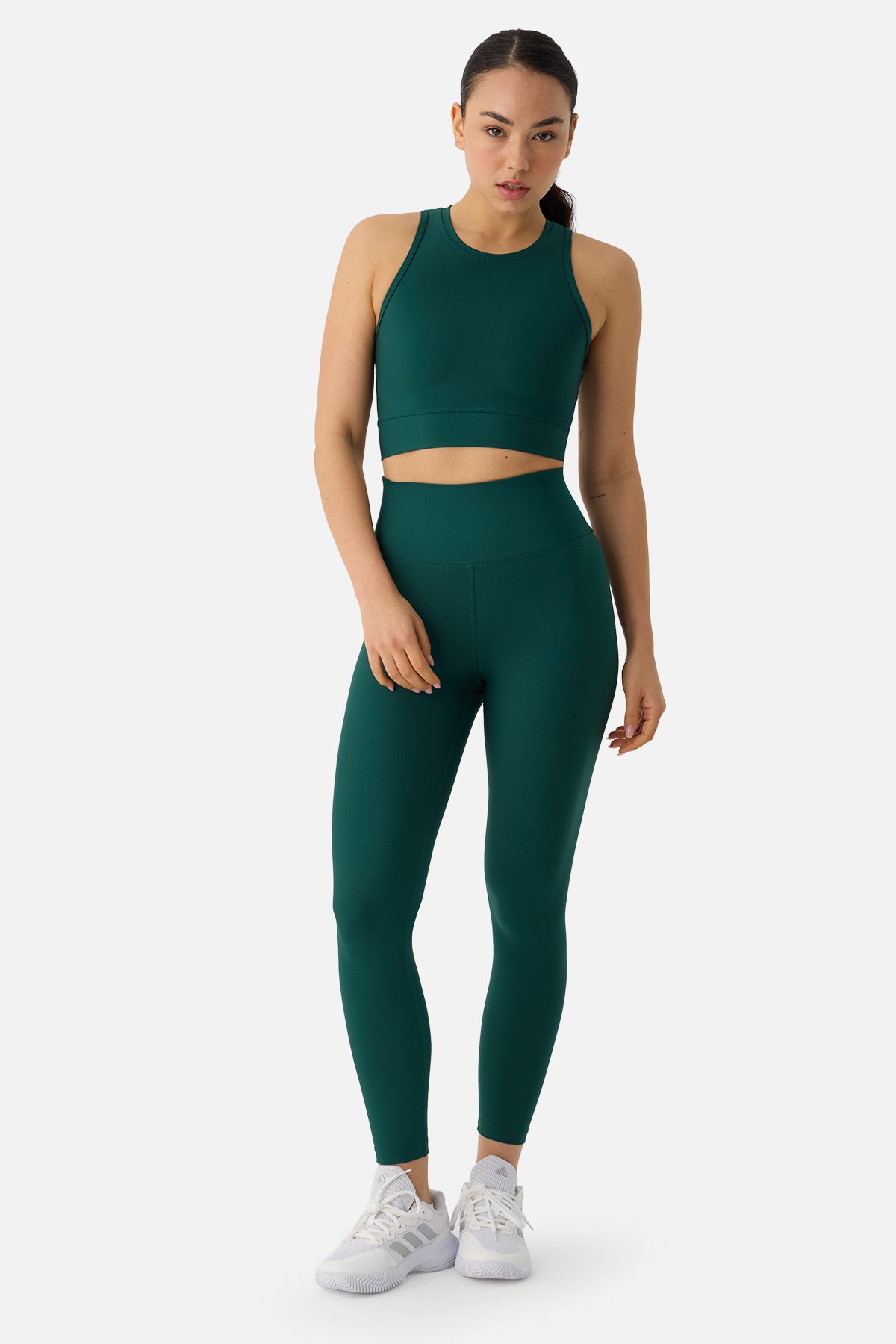 Superstacy Popi Yüksek Bel Zümrüt Yeşili Spor Tayt