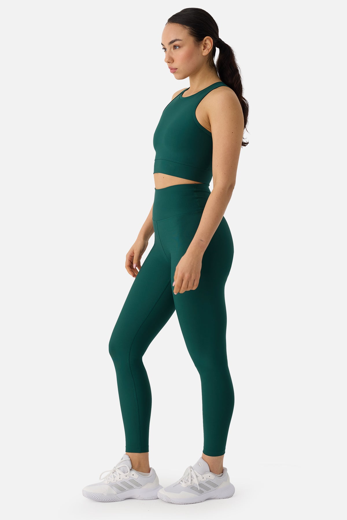 Superstacy Popi Yüksek Bel Zümrüt Yeşili Spor Tayt
